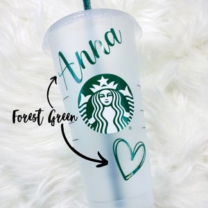 Starbucks Tumbler, Scribble Heart Starbucks Cup, Holographic Personalized Starbucks, Starbucks Cold Cup, Pink Custom Cup, Bridesmaid Gift