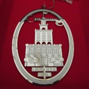 Christmas 1996 Tampa FL Easter Seals Ornament vintage Old City Hall