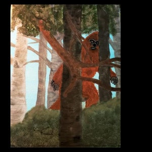 Es wird Squatchy hier 8x10 Ungerahmt Leinwand Gemälde