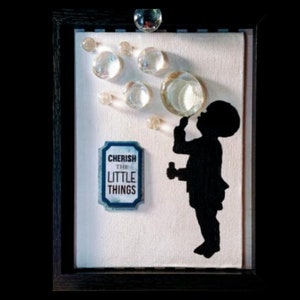 Bubble Boy 5x7 Framed Shadow Box