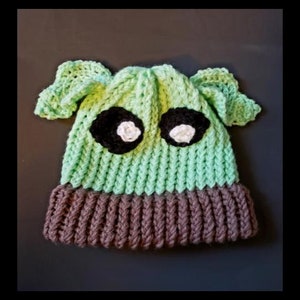 Space Baby Handmade Winter Hat - Small Adult or Youth Sizes