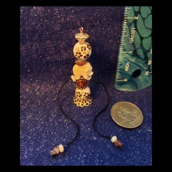 Dollhouse Miniature - Hookah Pipe - Elephants and Florals