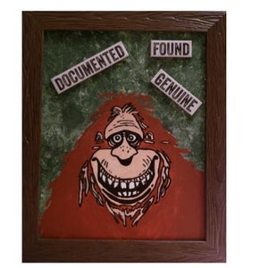 Bigfoot ist echt 8x10 gerahmtes Acrylbild