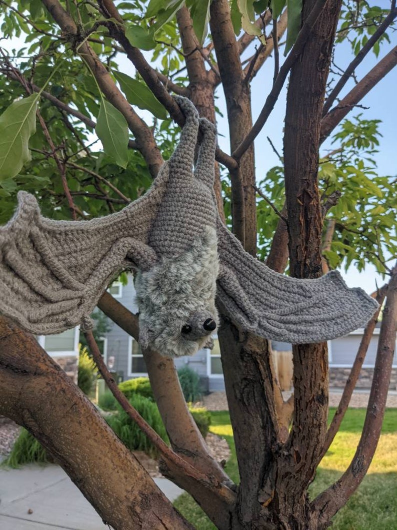 PATTERN ONLY Large Flying Fox Bat Crochet Pattern image 7