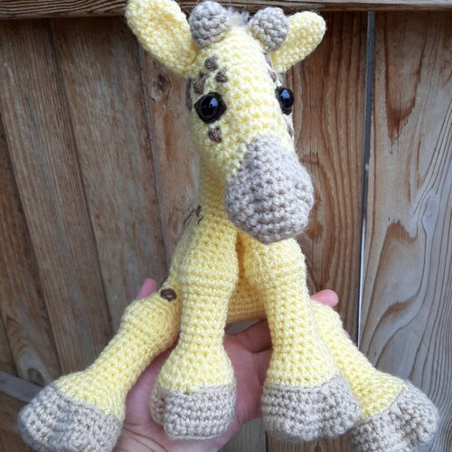 Amigurumi Giraffe Easy Crochet Pattern Crochet Animals Etsy