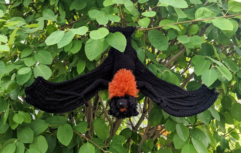 PATTERN ONLY Large Flying Fox Bat Crochet Pattern image 3