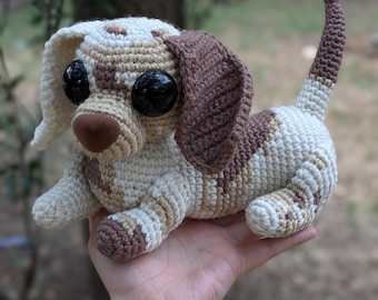 Crochet Dachshund Pattern: 3-in-1 Amigurumi Dog (PDF Download)
