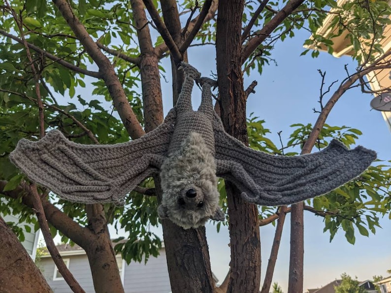 PATTERN ONLY Large Flying Fox Bat Crochet Pattern image 8