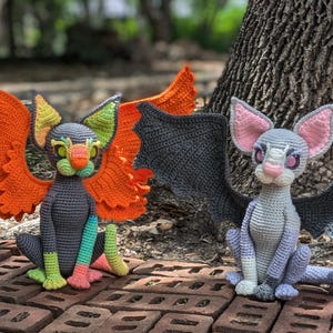 PATTERN ONLY Crochet Catdragon Crochet Pattern PDF Download Dracat Sphynx