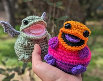 Bog The Bat Frog Crochet Pattern (PDF Pattern)