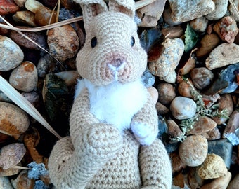 PATTERN ONLY Patch The Rabbit Crochet pattern