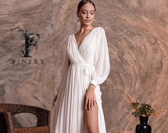 wrap wedding dresses