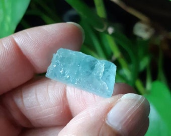 Full Strand 16 Raw Aquamarine NuggetsNatural Aquamarine Polished ChunksRough Aquamarine gravelpower beads-1point is appx.8-10mm