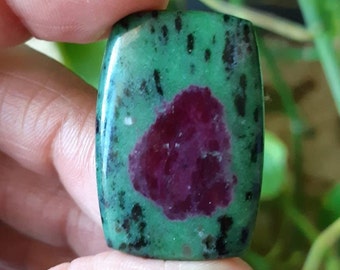 Ruby Zoisite Cabochons: USA Origin