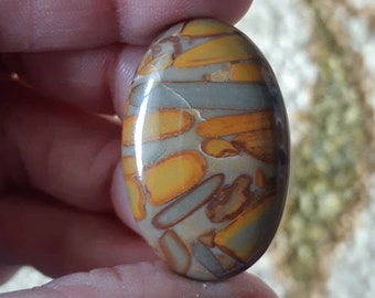 Bamboo Jasper Cabochons: Indonesian