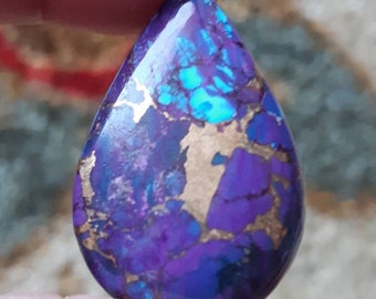 Purple Copper Turquoise (Composite Crystals, High Grade Cabochons) **Price is for one crystal**