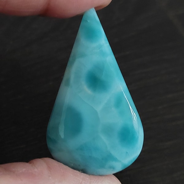 Larimar - Cabochons (Dominican Republic Origin, AAA grade)  **Price is for one crystal**