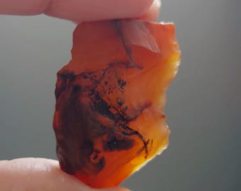 Trozos de cornalina cruda: origen de Madagascar