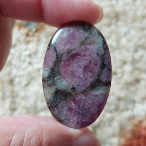 Ruby in Albite Cabochons: Madagascar Origin - Etsy