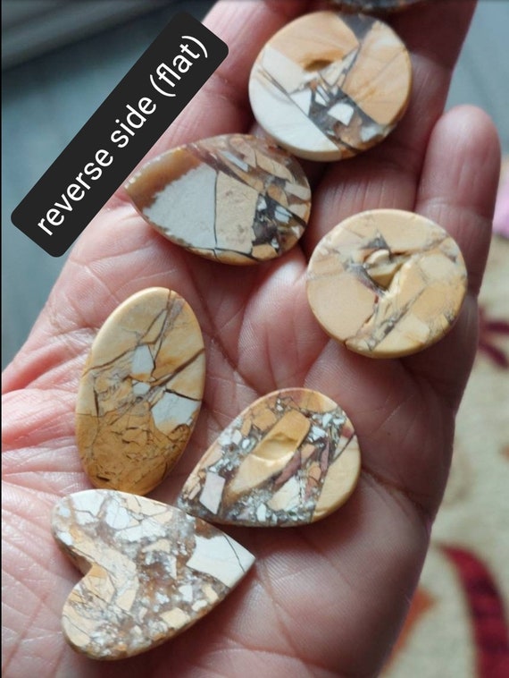Brecciated Mookaite Jasper Cabochons: Australian Crystal - Etsy