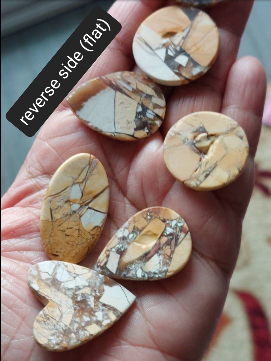 希少　♡Mookaite Jasper　ムーカイト♡　風景画　枝葉　2個セット Brecciated Mookaite Jasper Cabochons: Australian Crystal - Etsy