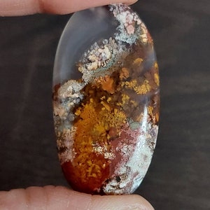 Scenic Moss Agate/Java Agate (Indonesia Origin, AAA grade, Big Cabochons) **Price is for one crystal**
