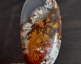 Scenic Moss Agate/Java Agate (Indonesia Origin, AAA grade, Big Cabochons) **Price is for one crystal**