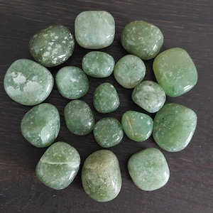 Green Aventurine TUMBLED (Brazil Origin, High Grade) **Price is for one crystal**