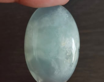 Aqua Chalcedoon cabochons: Turks kristal
