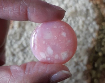 Pink Opal: Small Cabochons, USA Origin