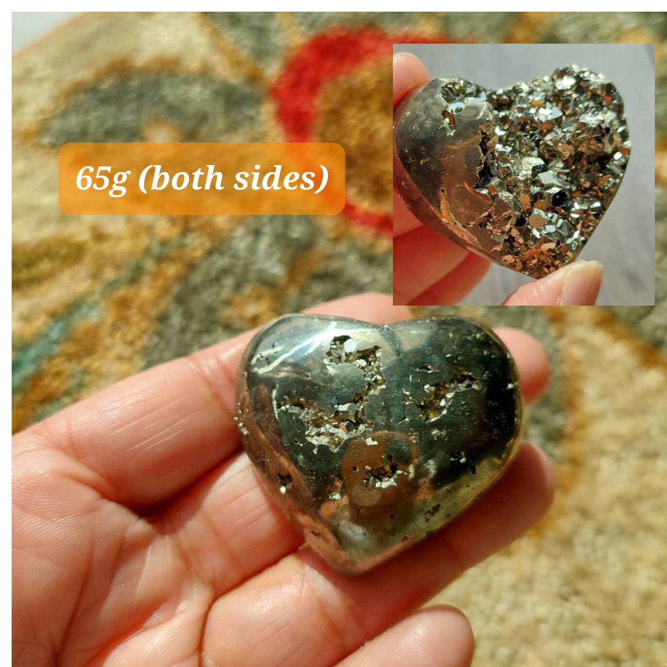 ペルー産・パイライト・ハート型♡ ペルー産パイライト ハート | RHODON