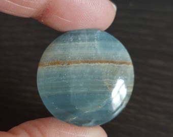 Blaue Calcit Cabochons: Herkunft Mexiko
