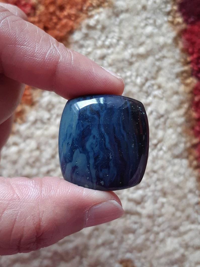 Leland Blue Stone colloquially Known as Blue Obsidian Etsy