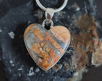 Maligano Jasper Pendant: Sterling Silver