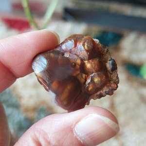 Mexican Fire AGATE (Stunning, Raw, High Grade Chunks) **Price is for one crystal**