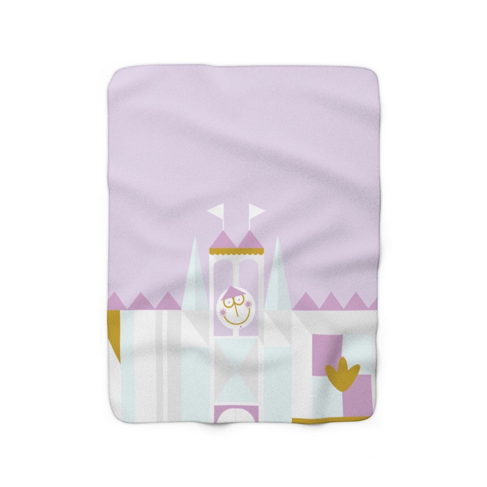 Sherpa Fleece Blanket // Small World Disneyland Etsy