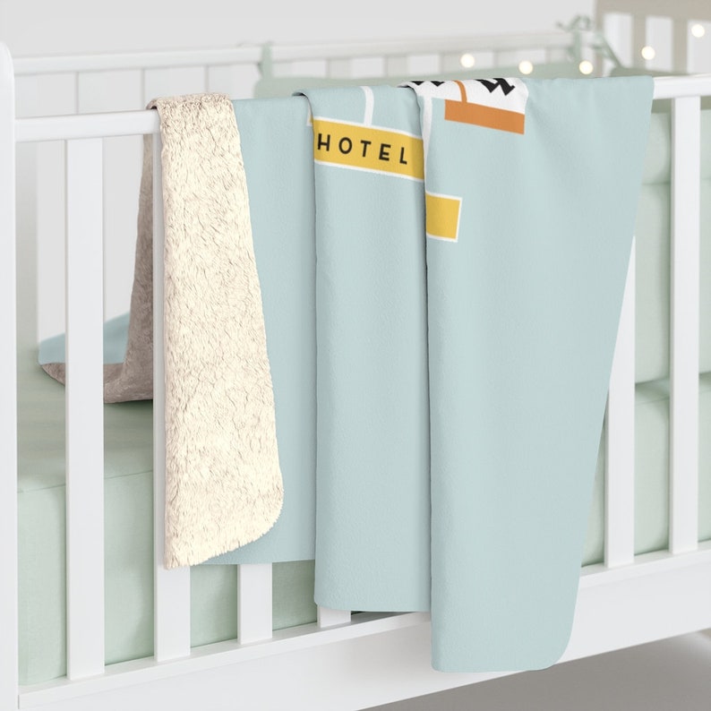 Sherpa Fleece Blanket // Disneyland Park Entrance Etsy