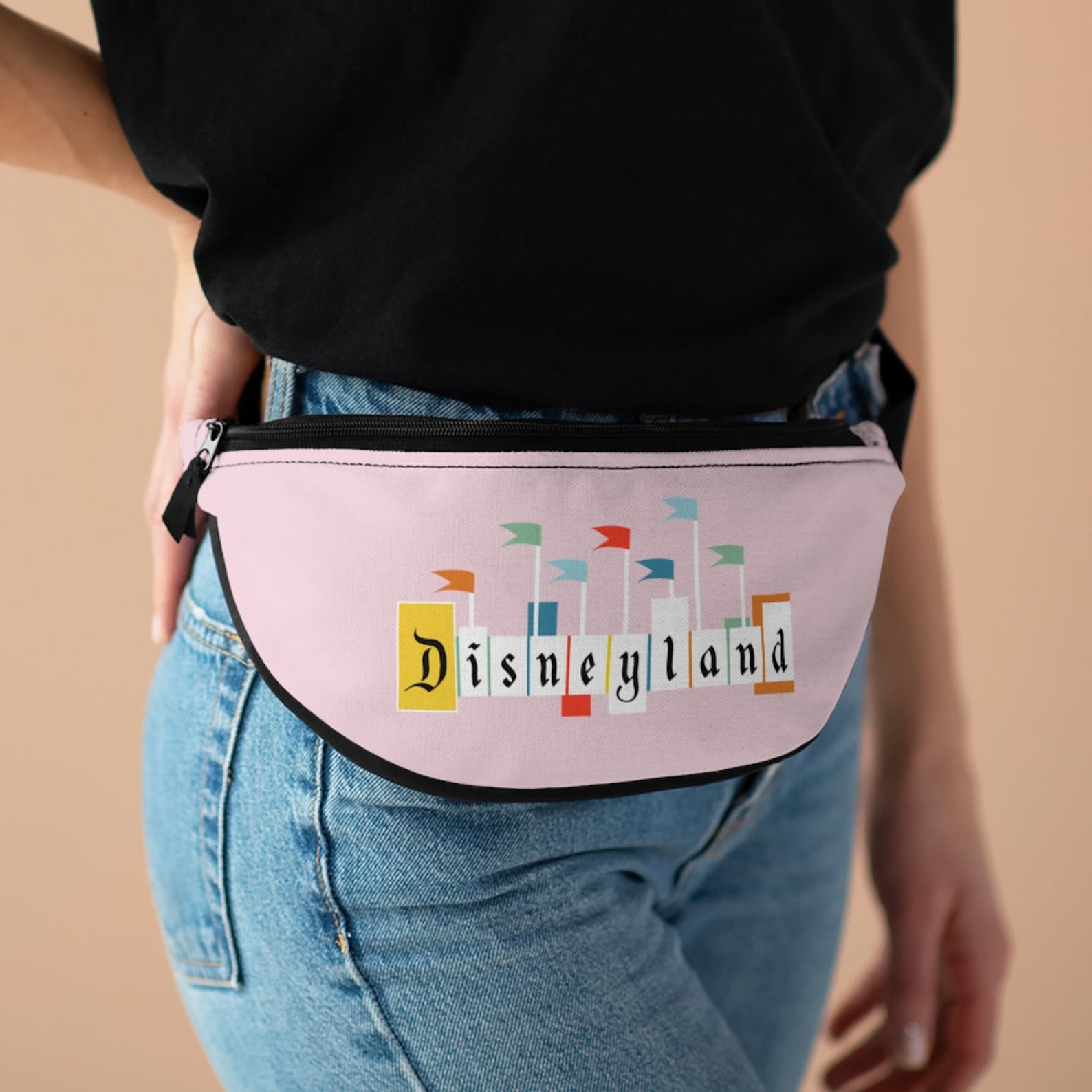 Fanny Pack // Vintage Disneyland Sign Pink Etsy
