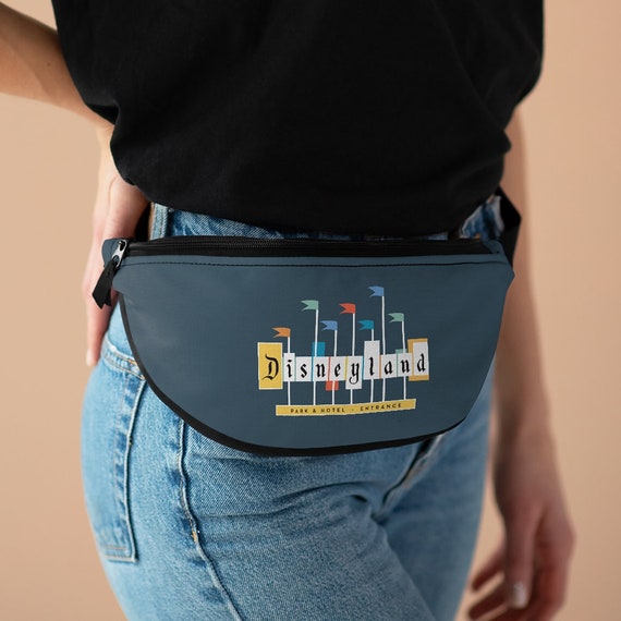 Fanny Pack // Vintage Disneyland Sign Navy Etsy