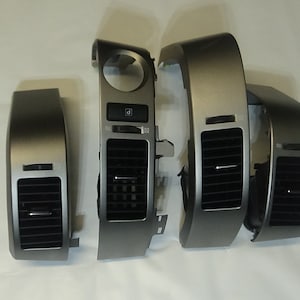 2004-2009 Toyota Prius Dashboard Dash Air Vents Trim Set Of 4 Gray