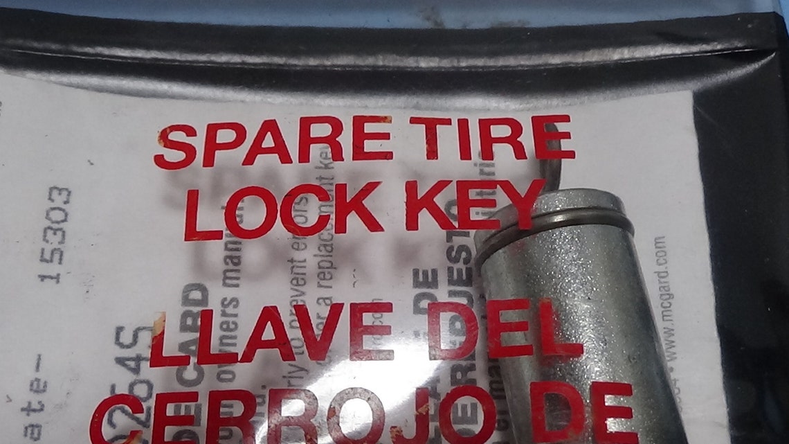 Ford F150 F250 F350 Spare Tire Lock Key 2L341A380AA Etsy