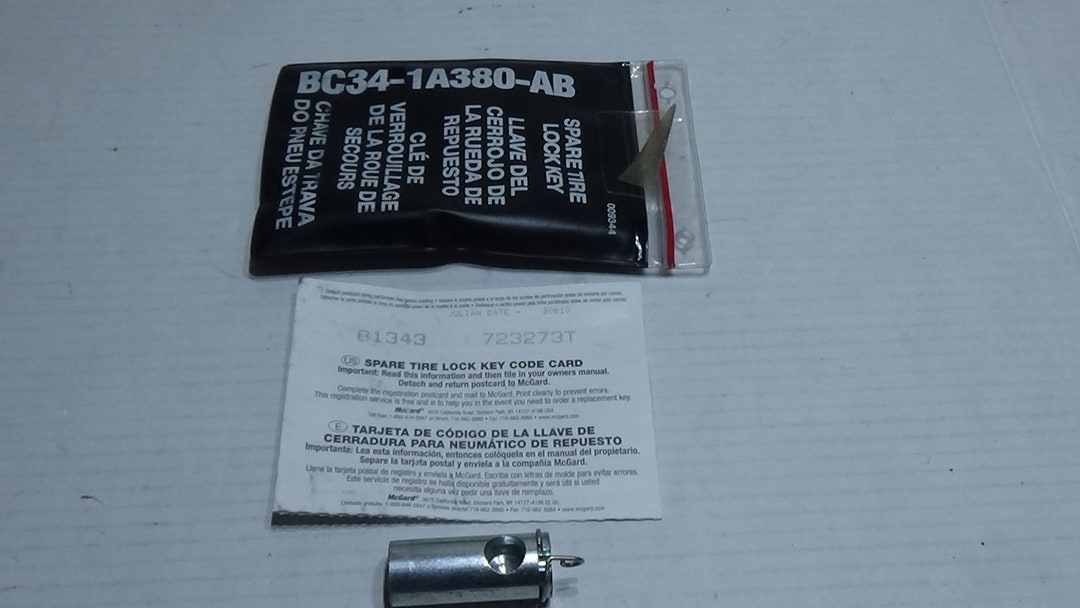 2011 Ford F250 Super Duty Spare Tire Lock Key Bc341a380ab Etsy