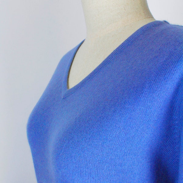 Cornflower Blue Snap Button Collared Pullover
