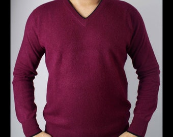 Maroon Sweater Men - Etsy