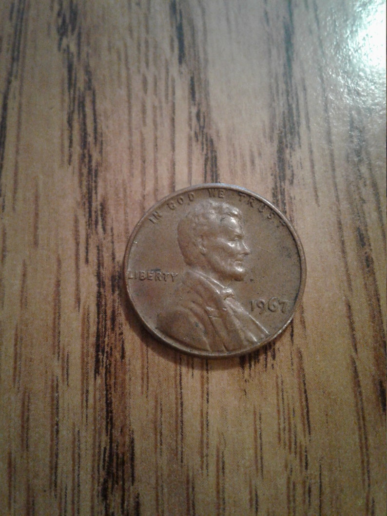 Vintage 1967 penny no mint mark rare | Etsy