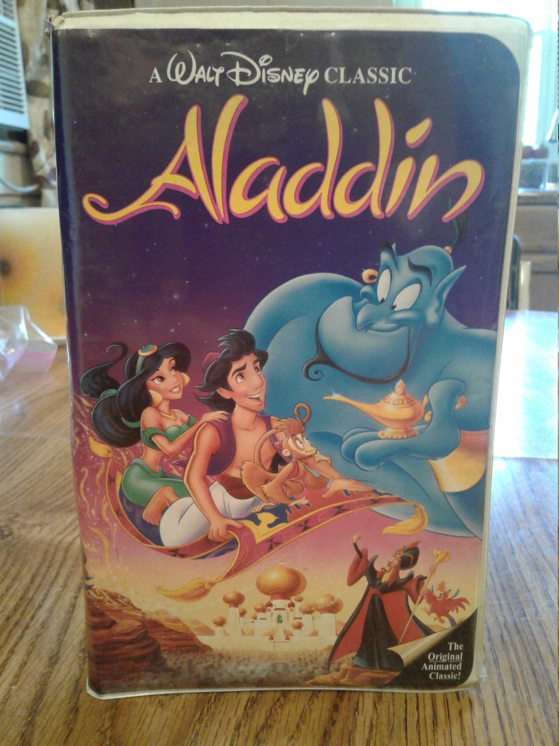 A Walt Disney Classic Aladdin Black Diamond Edition Rare VHS Etsy a-walt-disney-classic-aladdin-black-diamond-edition-rare-vhs-etsy