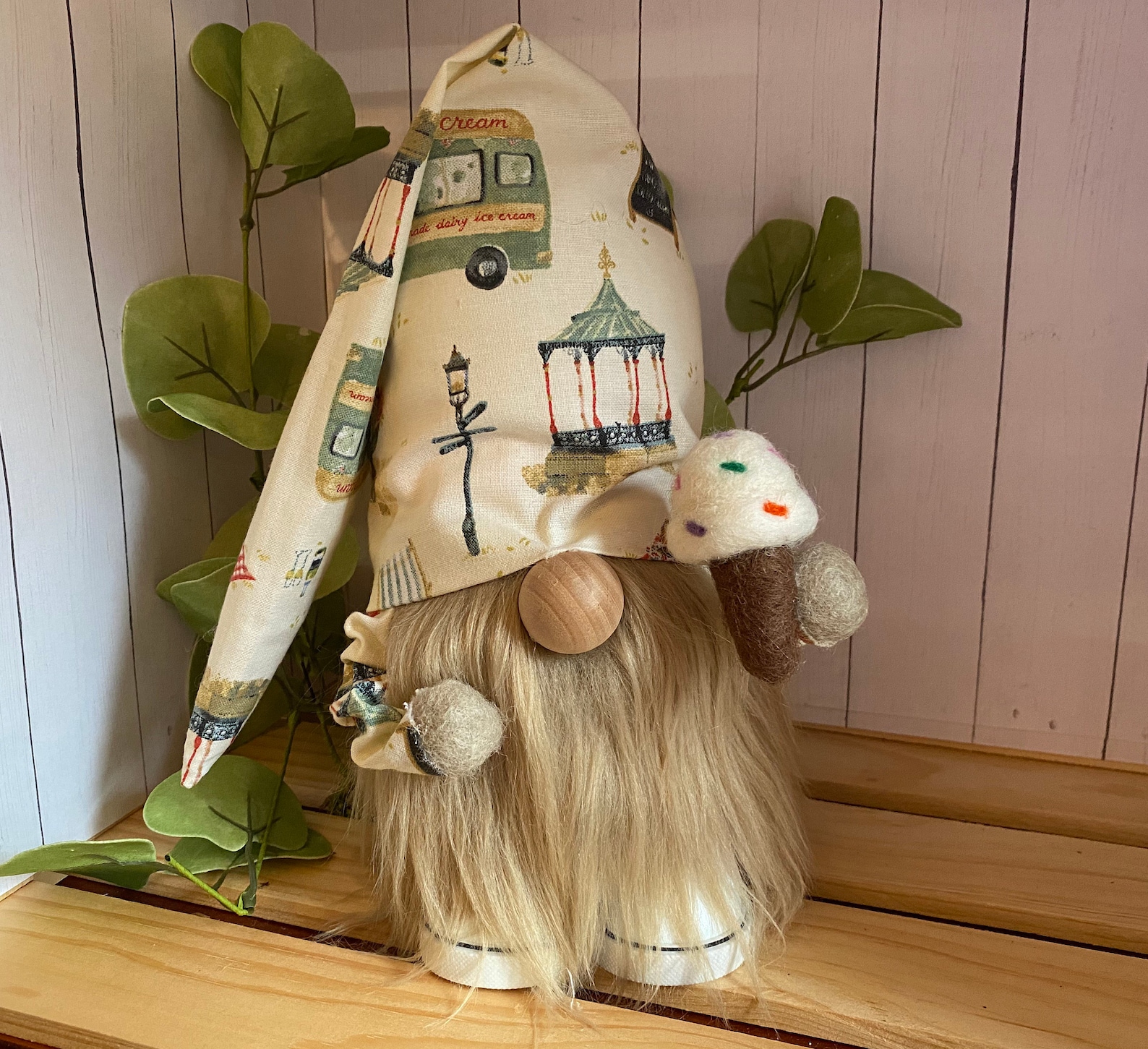 Ice cream love gnome summer gnomes home  office decor  etsy Ice cream love gnome summer gnomes home  office decor  etsy