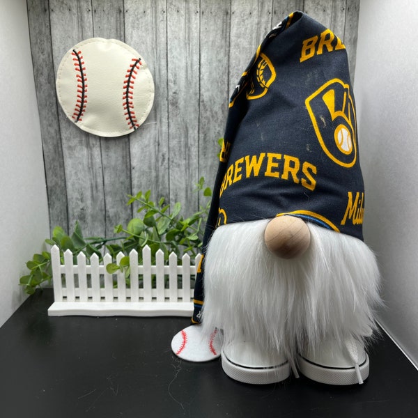 Milwaukee Brewers Gnome | Baseball Gnome | Home & Office Decor