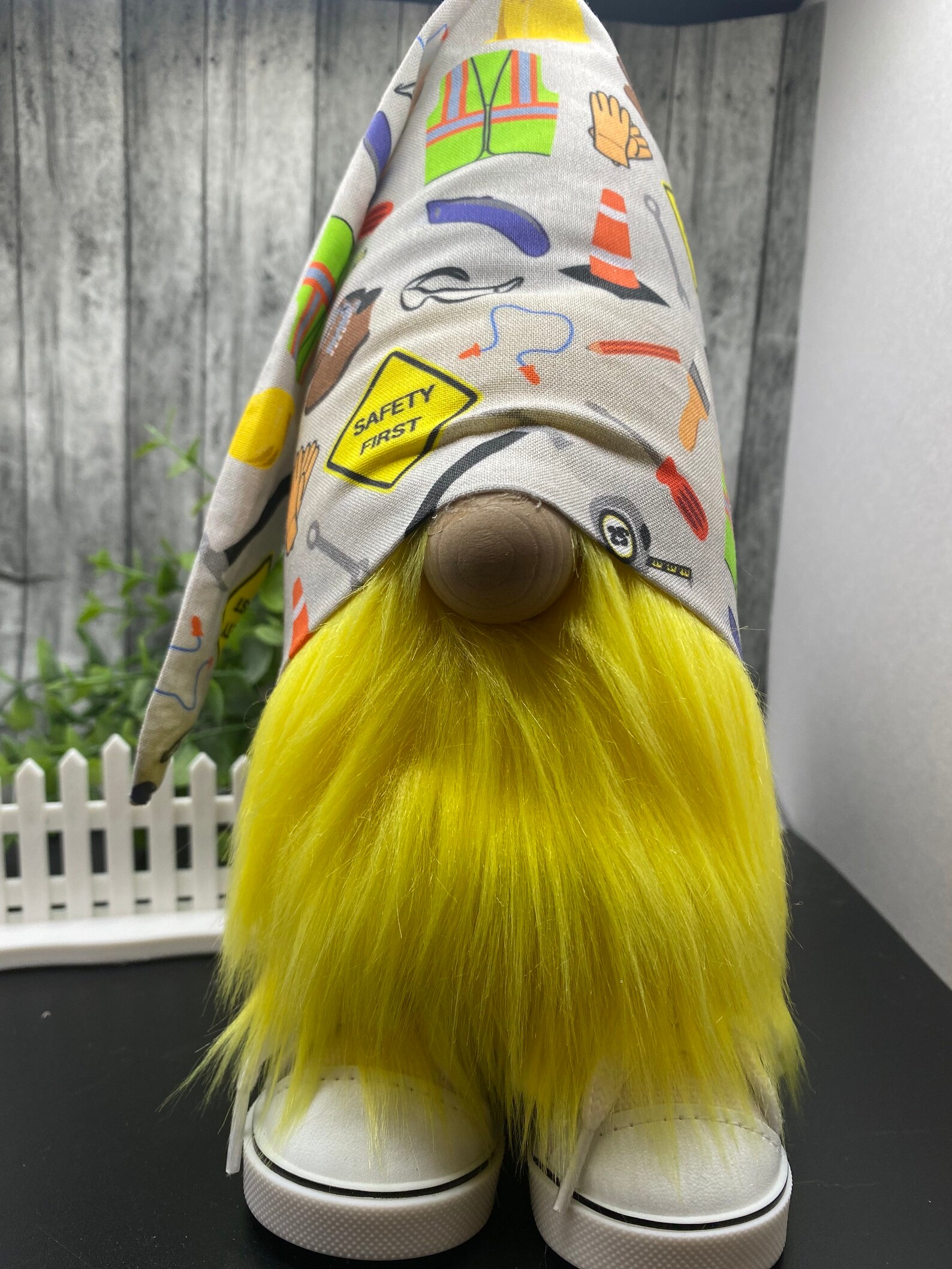 Safety First Construction Gnome Work Gnomes Home & Office Etsy