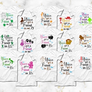 Disney Toy Story Hai un amico in me T-Shirts, Disponibile in 15 personaggi diversi, Buzz Lightyear, Jessie, Woody, Aliens, e altro ancora immagine 1